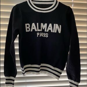 NWOT Balmain designer duplicate sweater. Size medium.